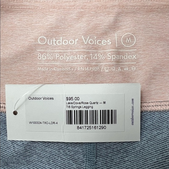 NWT - Outdoor Voices  Colorblock Springs 7/8 Leggings - Size M - Picture 10 of 13